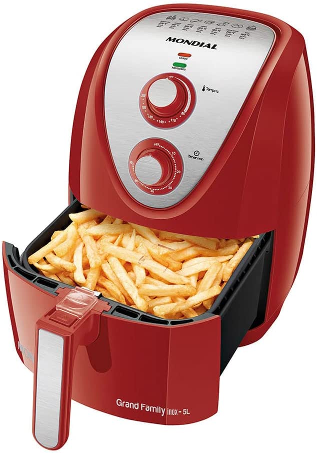 Fritadeira-Sem-Oleo-Mondial-Grand-Family-Inox-Red-5L-110V-1900W-AFN-50-RI