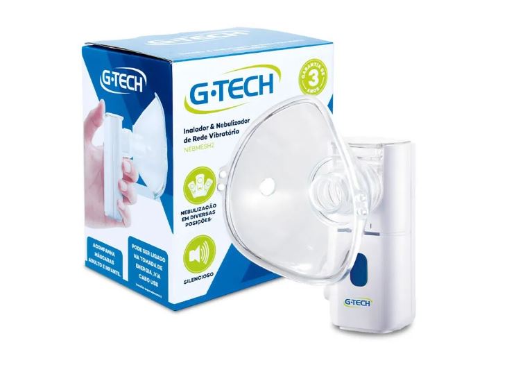 Inalador e Nebulizador de Rede Vibratória Nebmesh2 G-Tech
